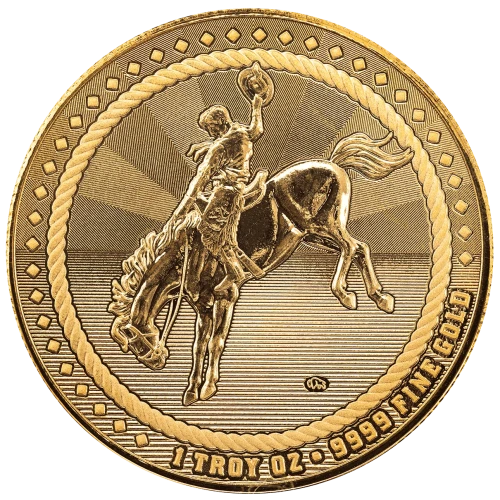 1 oz Cowboy - Buffalo Privy Gold Round (3)