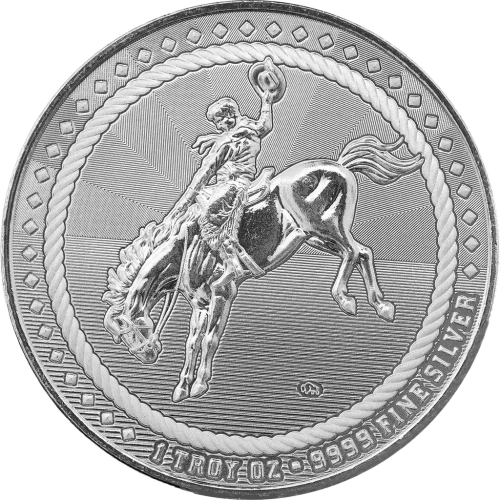1 oz Cowboy - Buffalo Privy Silver Round (3)