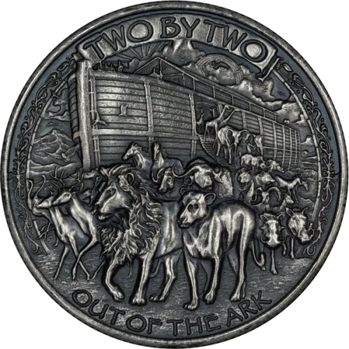 1 oz Silver Round - Noahs Ark (Antique) (2)