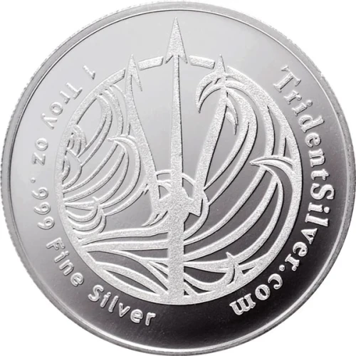 1 oz Trident - Silver Round (3)