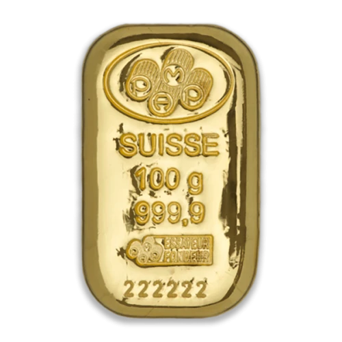100g PAMP Gold Bar - Cast