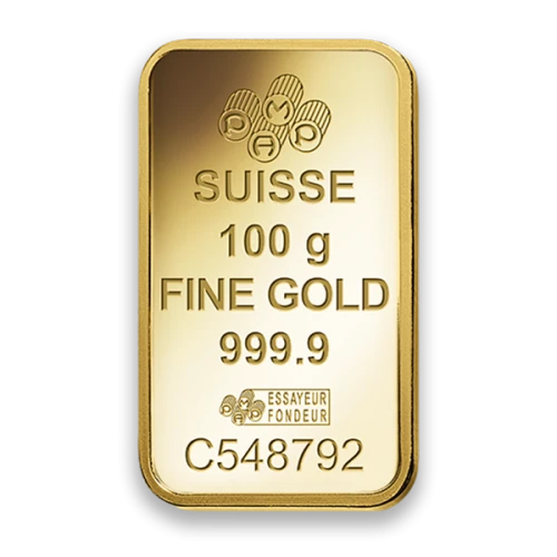 100g PAMP Gold Bar - Fortuna