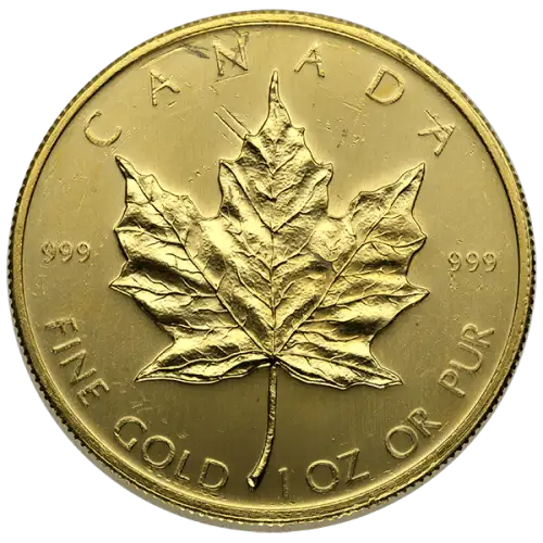 1oz Canadian Gold Maple Leaf - Scruffy
