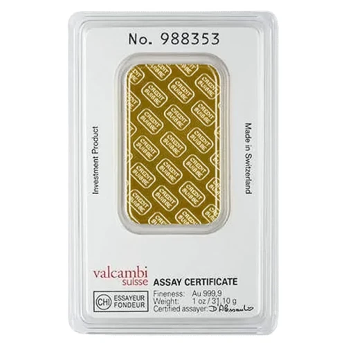 1oz Credit Suisse Gold Bar (3)