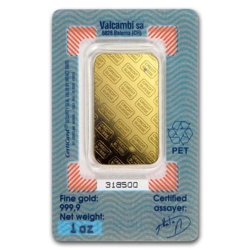 1oz Credit Suisse Gold Bar (5)