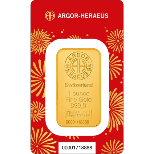 1oz Heraeus Minted Gold Bar - Year of The Horse (2)