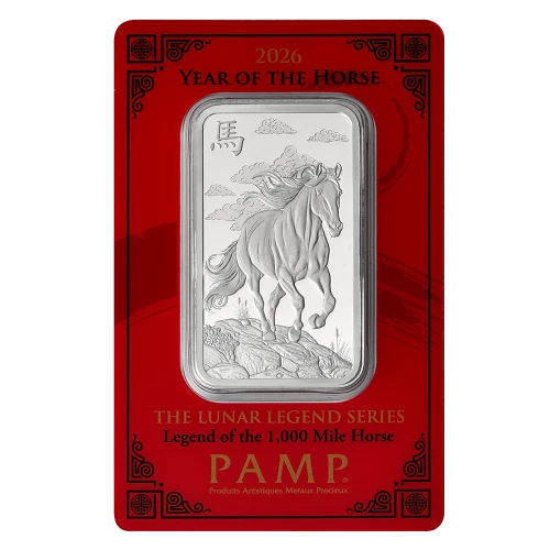 1oz PAMP Silver Bar - Legend - Year of The Horse (2)