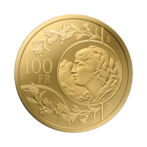 2025 1 oz - 100 Years 100-Franc Vreneli Gold Coin (2)