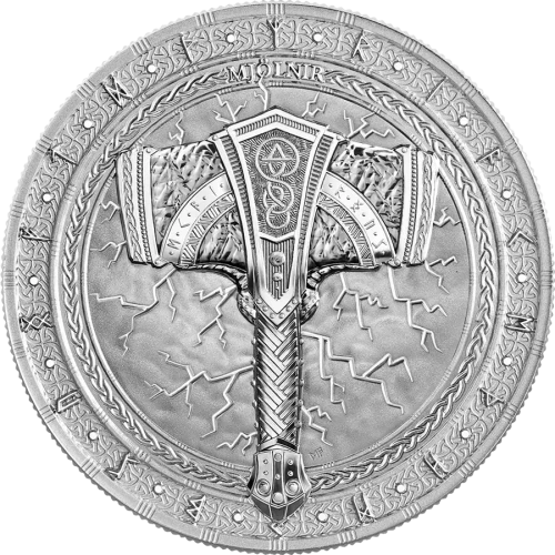 2025 1 oz Artefacts: Mjölnir Silver Coin (3)
