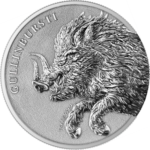 2025 1 oz Germania Beasts - Gullinbursti Silver Coin (2)