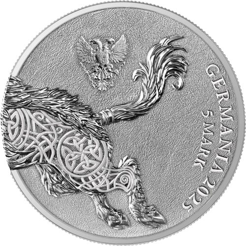 2025 1 oz Germania Beasts - Gullinbursti Silver Coin (3)