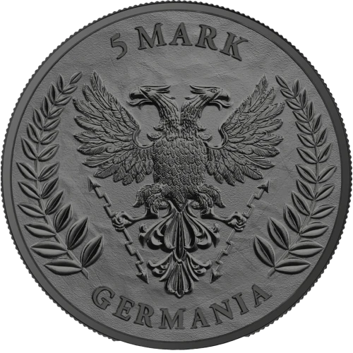 2025 1 oz Germania - Black Silver BU WMF Edition Coin (3)
