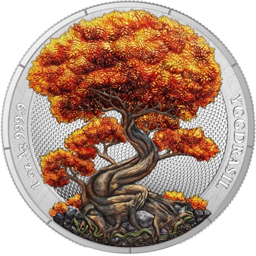 2025 1 oz Mythical Forest: Yggdrasil Autumn Silver Coin (3)