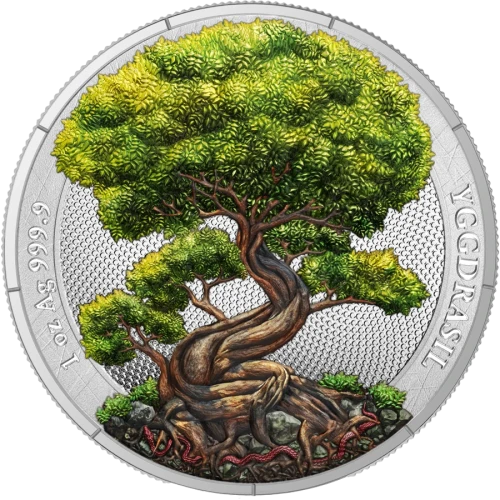 2025 1 oz Mythical Forest: Yggdrasil Summer Silver Coin (3)