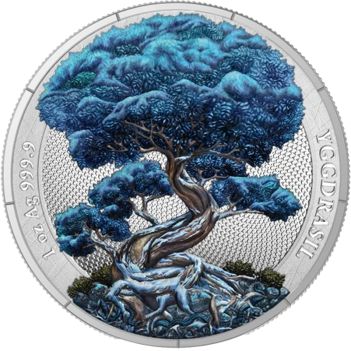 2025 1 oz Mythical Forest: Yggdrasil Winter Silver Coin (3)