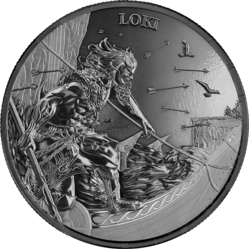 2025 1 oz Ragnarök: Loki Black Silver Coin (2)