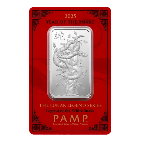 2025 1oz PAMP Silver Bar - Year of the Snake (2)