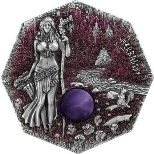 2025 2 oz Witchcraft - Herbalist Ultra High Relief Silver Coin (2)