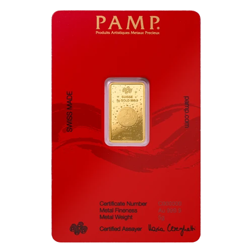 2025 5g PAMP Gold Bar - Year of the Snake (3)