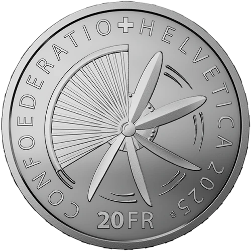 2025 Pioneers of Swiss aviation - Silver Swiss 20 Franc (2)