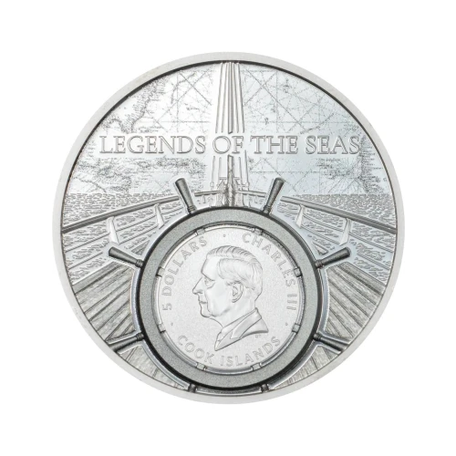 2026 1 oz Legends of The Seas - Santa Maria Colorized Silver Coin (3)