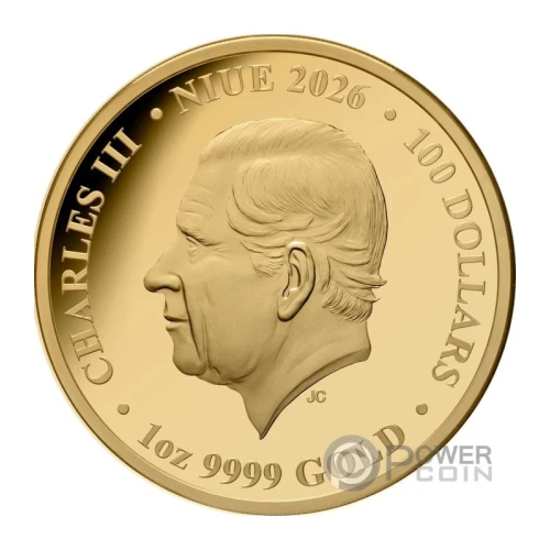 2026 1 oz Niue - Tasmanian Tiger Gold Coin - $100 Dollar (3)