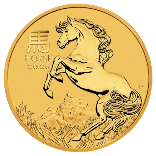 2026 1/4oz Australian Perth Mint Gold Lunar Series III: Year of the Horse (3)