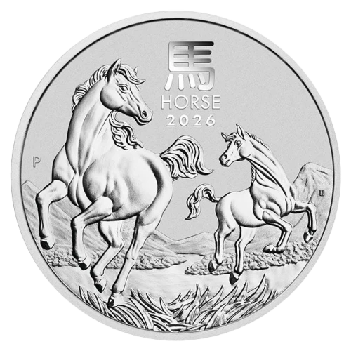 2026 1kg Australian Perth Mint Silver Lunar: Year of the Horse (2)