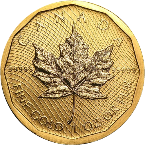 Any Year 1oz Canadian Gold Maple Leaf - 99999